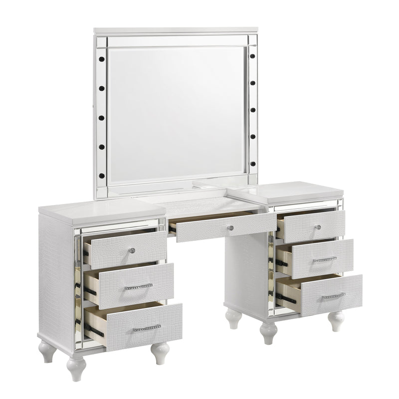 Valentino Dressing Table Mirror (Bulbs Not Included)-White