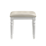 Valentino Dressing Table Stool-White