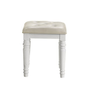 Valentino Dressing Table Stool-White