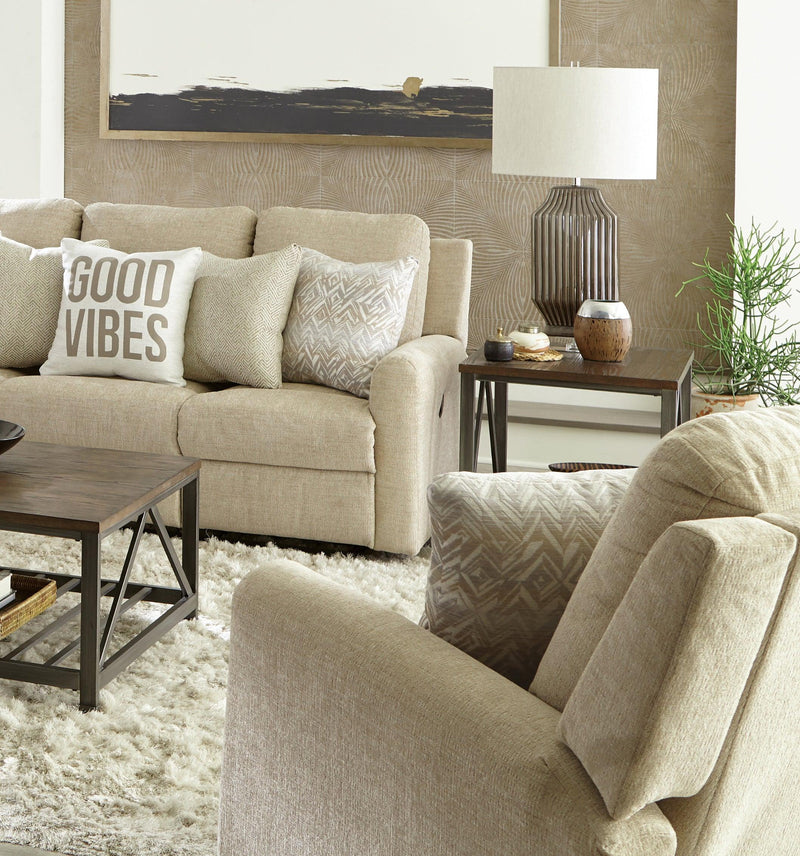 Catnapper Calvin Power Wall Hugger Recliner in Putty/Sand 61630-4