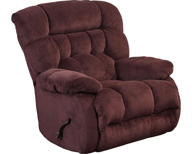 Catnapper Daly Chaise Swivel Glider Recliner in Cranapple