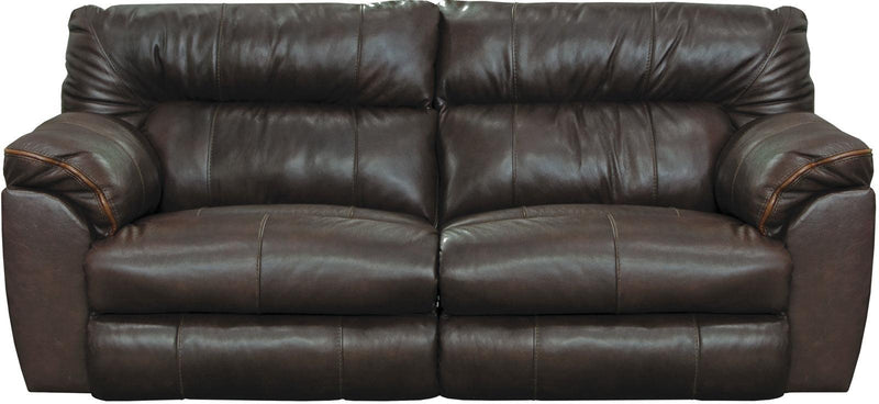 Catnapper Milan Lay Flat Reclining Sofa in Chocolate 4341