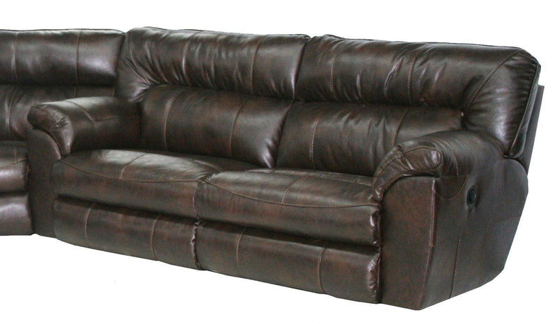 Catnapper Nolan Power Extra Wide Reclining Sofa in Godiva