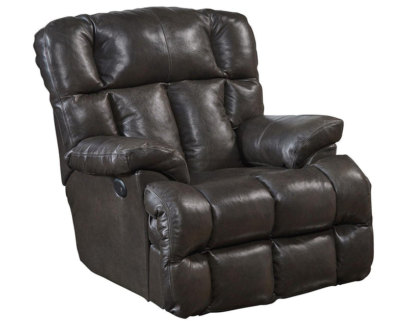 Catnapper Victor Power Lay Flat Chaise Recliner in Chocolate