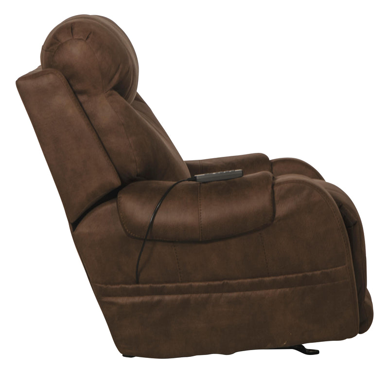 Recharger Power Rocker Recliner with Power Adjustable Headrest & Lumbar and CR3 Heat & Massage - Sims Furniture
