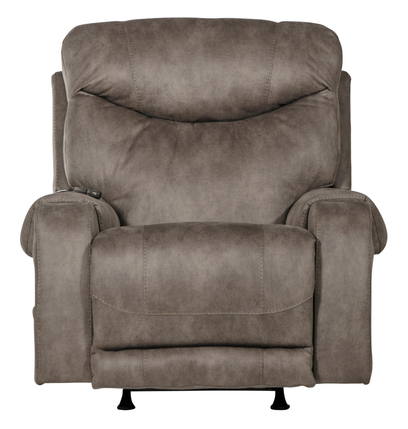 Recharger Power Rocker Recliner with Power Adjustable Headrest & Lumbar and CR3 Heat & Massage - Sims Furniture