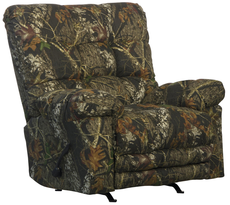 Cloud Nine Mossy Oak Break Up Chaise Rocker Recliner with Extra Extension Footrest