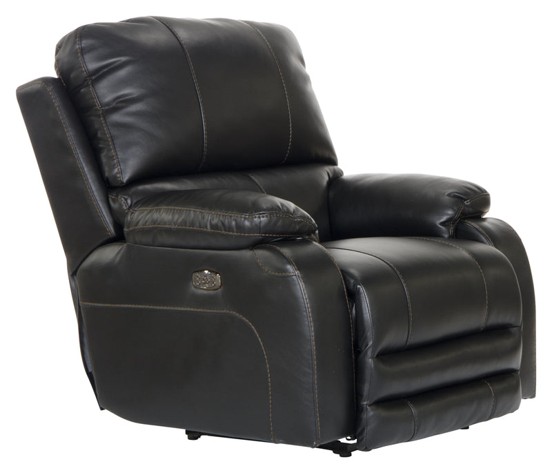 Thornton Power Lay Flat Recliner with Power Adjustable Headrest and Lumbar Support - Sims Furniture