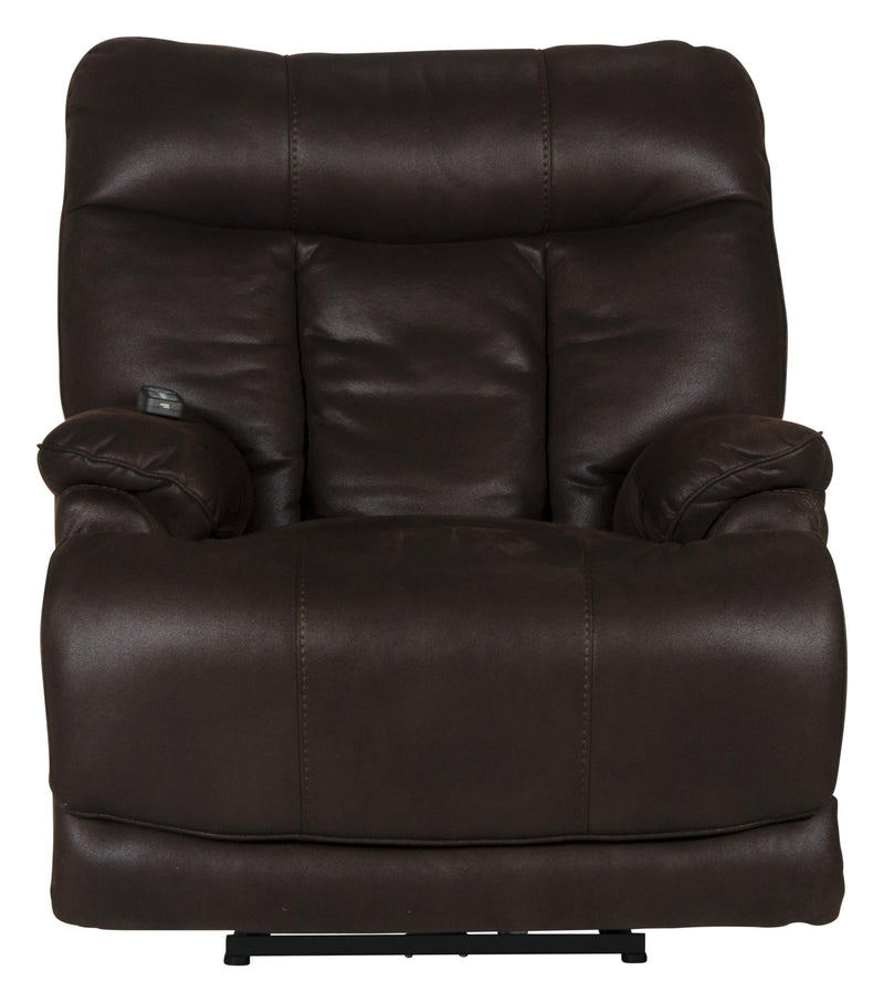Anders Power Lay Flat Recliner with Power Headrest, Power Lumbar, Heat & Massage and Extension Footrest