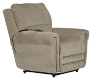 Warner Power Lay Flat Lift Recliner with Power Adjustable Headrest and Power Adjustable Lumbar Support - Sims Furniture