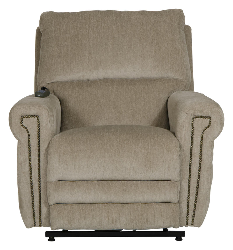 Warner Power Lay Flat Lift Recliner with Power Adjustable Headrest and Power Adjustable Lumbar Support - Sims Furniture