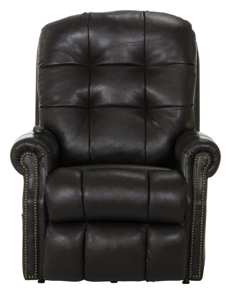 Madison Italian Leather Power Lift Lay Flat Recliner with Heat & Massage