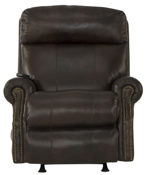 Vito Leather Power Rocker Recliner with Power Adjustable Headrest and Lumbar and CR3 Therapeutic Massage image