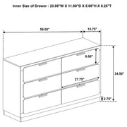 Caraway 5 Pc Bedroom Set - Sims Furniture