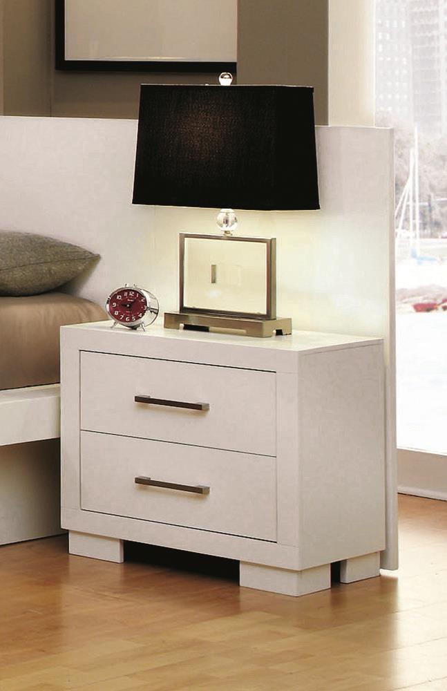 Jessica Nightstand Panels White (Set of 2) - Sims Furniture
