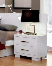 Jessica Nightstand Panels White (Set of 2) - Sims Furniture
