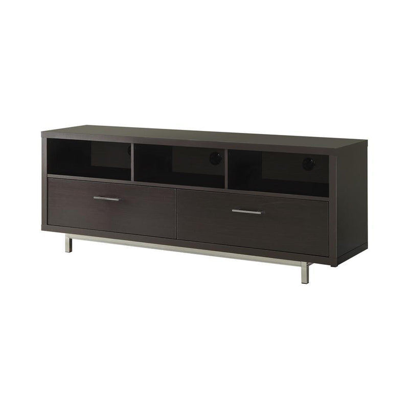 Casey 2-drawer Rectangular TV Console Cappuccino - Sims Furniture