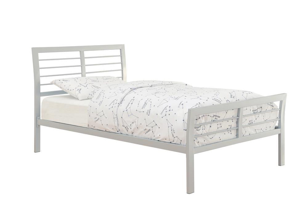 Cooper Twin Metal Bed Silver