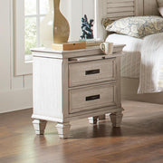 Franco 2-drawer Nightstand Antique White - Sims Furniture