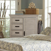 Franco 5-drawer Chest Antique White - Sims Furniture