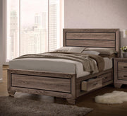 Kauffman California King, E.king, & Queen Panel Bed Washed Taupe - Sims Furniture
