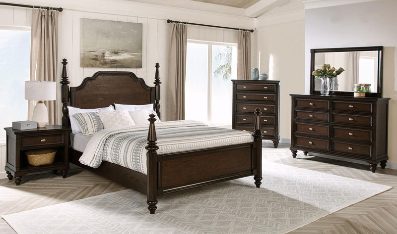 Andover Four-Poster Panel Bed - Sims Furniture