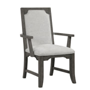 Lisbon Dining Arm Chair (2 Per Carton)-Gray