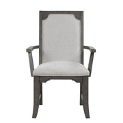 Lisbon Dining Arm Chair (2 Per Carton)-Gray