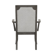 Lisbon Dining Arm Chair (2 Per Carton)-Gray