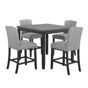 Daphne 5 Pc Gray 42" Counter Set W/Gray Chairs