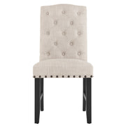 Daphne 5 Pc Natural 60" Dining Set W/Natural Chairs