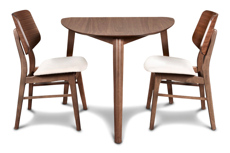 Oscar Corner Table-Walnut