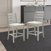 Pascal Ladderback Counter Chair (2 Per Carton)-Driftwood