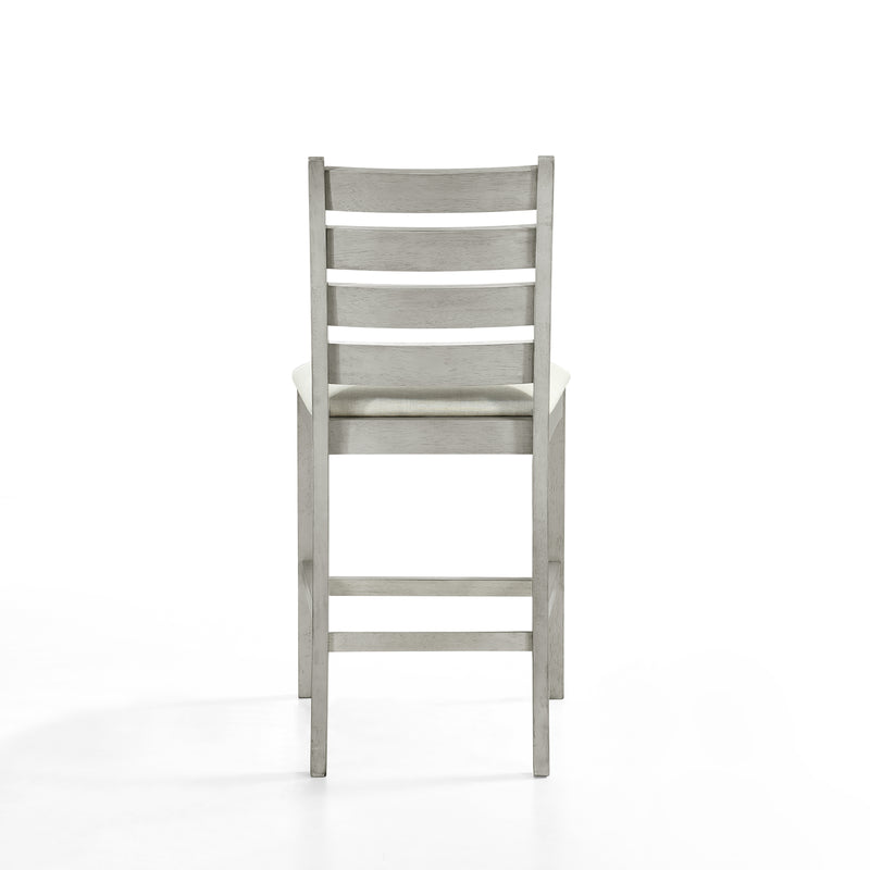 Pascal Ladderback Counter Chair (2 Per Carton)-Driftwood