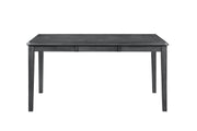Gia 5 Pc 60" Dining Table & 4 Chairs-Gray