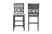 Gia Counter Chairs (2/Ctn)-Gray