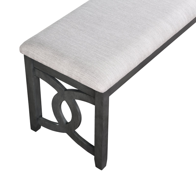 Gia 46" Bench-Gray