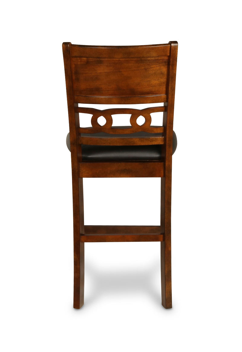 Gia 3 Pc 30" Storage Counter Table & 2 Chairs-Brown