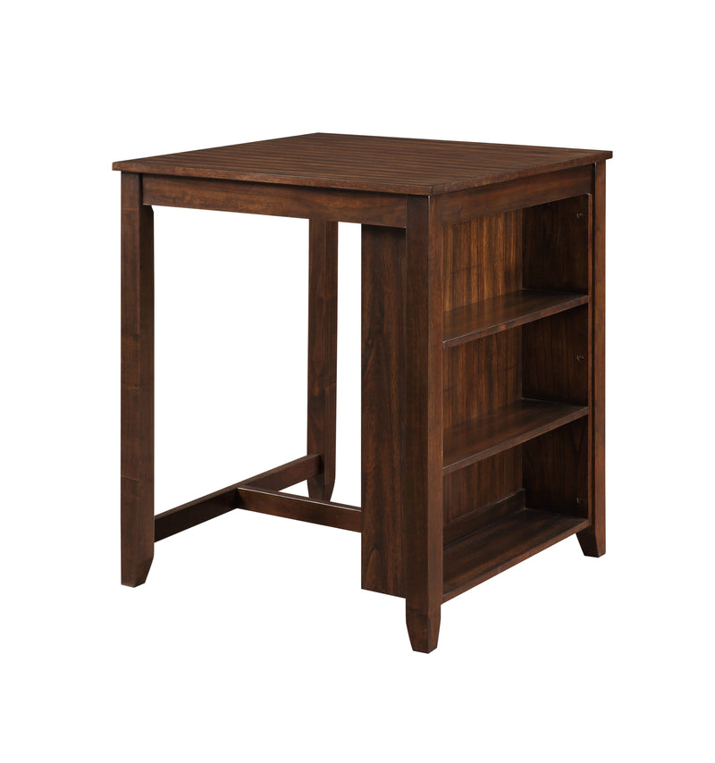 Gia 3 Pc 30" Storage Counter Table & 2 Chairs-Cherry