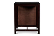Gia 3 Pc 30" Storage Counter Table & 2 Chairs-Ebony