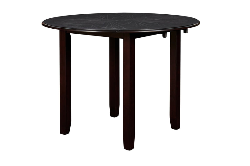 Gia 3 Pc 42" Drop Leaf Dining Table & 2 Chairs-Ebony