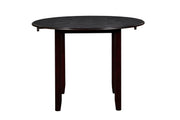 Gia 3 Pc 42" Drop Leaf Dining Table & 2 Chairs-Ebony