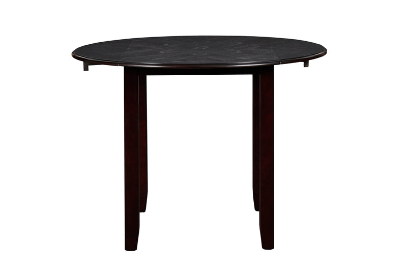 Gia 3 Pc 42" Drop Leaf Dining Table & 2 Chairs-Ebony