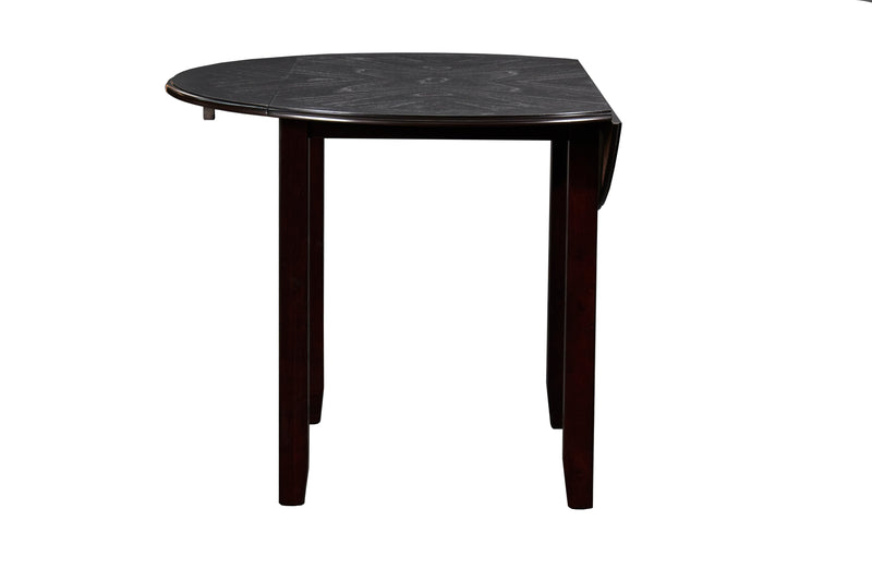 Gia 3 Pc 42" Drop Leaf Dining Table & 2 Chairs-Ebony