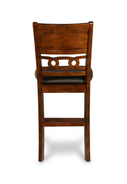 Gia 3 Pc 42" Counter Drop Leaf Table & 2 Chairs-Brown