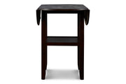 Gia 3 Pc 42" Counter Drop Leaf Table & 2 Chairs-Ebony