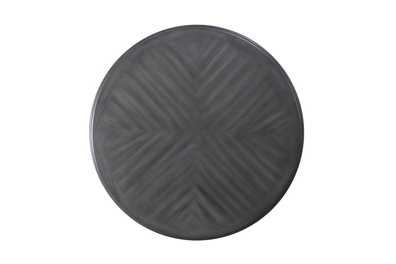 Gia 5 Pc 47" Round Dining Table & 4 Chairs-Gray