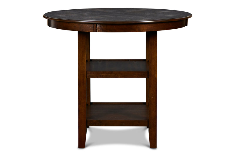 Gia 5 Pc 42" Round Counter Dining Table & 4 Chairs-Cherry