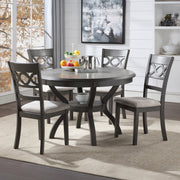 Cori Round Dining 5 Pc Set-Gray