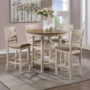 Cori Counter 5 Pc Set-Bisque/Brown